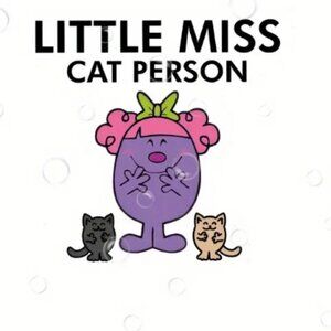 NEW Little Miss Cat Person sticker - Large
